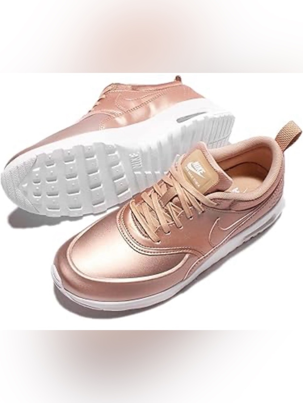 NIKE Air Max Thea Rose Gold Special Edition Metallic Red Bronze Women’s Size 8 - Picture 3 of 14